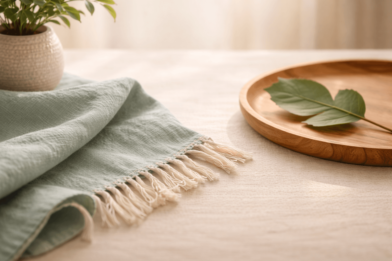 Soft textures evoking tactile calm