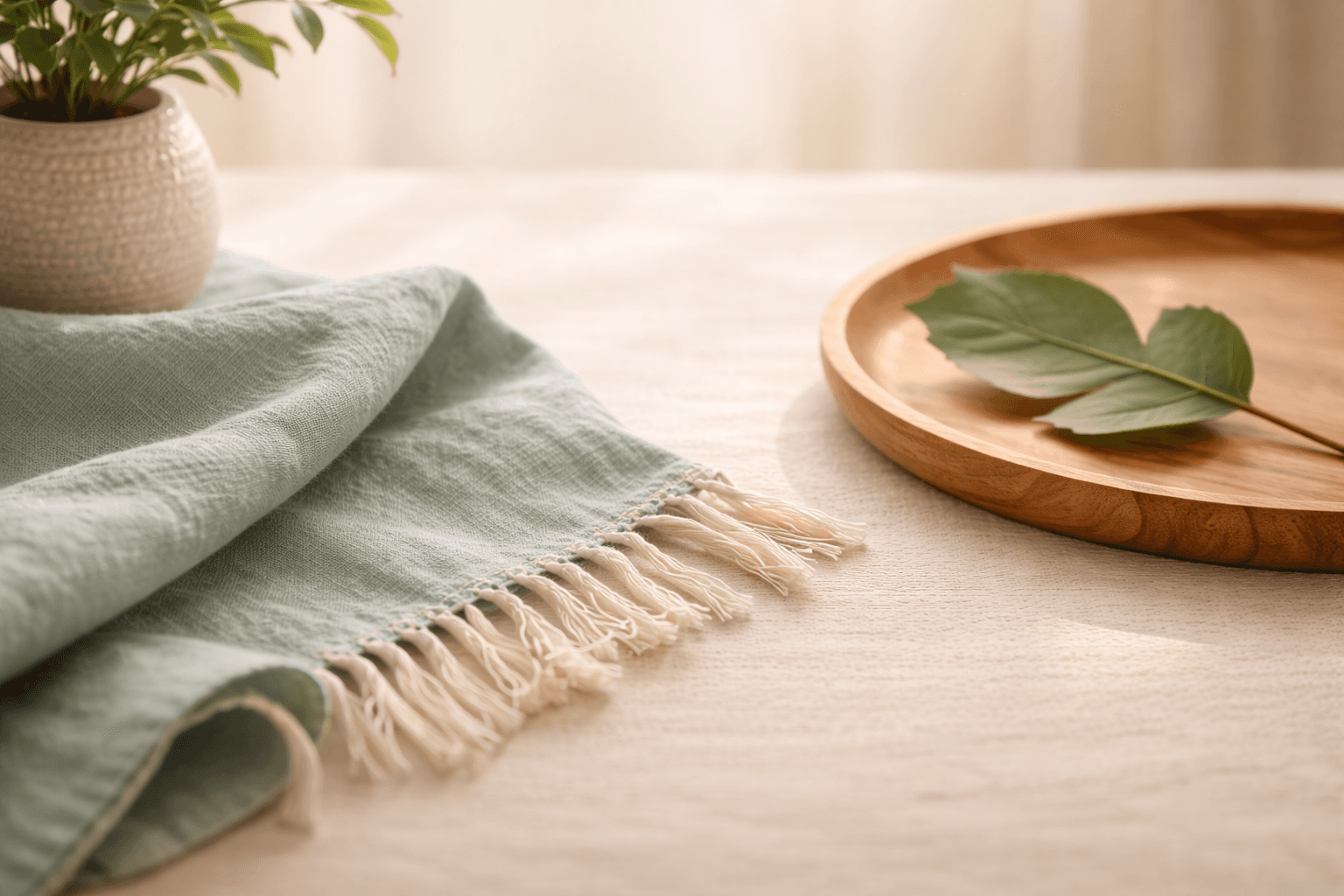 Soft textures evoking tactile calm